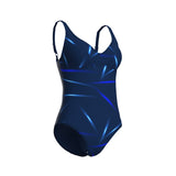WOMEN'S ARENA STARS RAIN SWIMSUIT U BACK NAVY MULTI