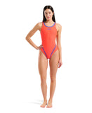 Hyperflow Tech Back Badedragt – Orange/Blå