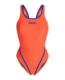Hyperflow Tech Back Badedragt – Orange/Blå