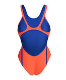 Hyperflow Tech Back Badedragt – Orange/Blå