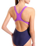 Arena Lily Badedragt Dame – Navy/Violet