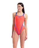 Hyperflow Double Cross Back Swimsuit – Orange/Blå