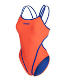 Hyperflow Double Cross Back Swimsuit – Orange/Blå