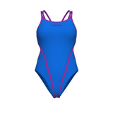 Hyperflow Double Cross Back Swimsuit – Blå/Lilla