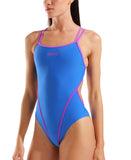 Hyperflow Double Cross Back Swimsuit – Blå/Lilla