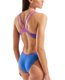 Hyperflow Double Cross Back Swimsuit – Blå/Lilla