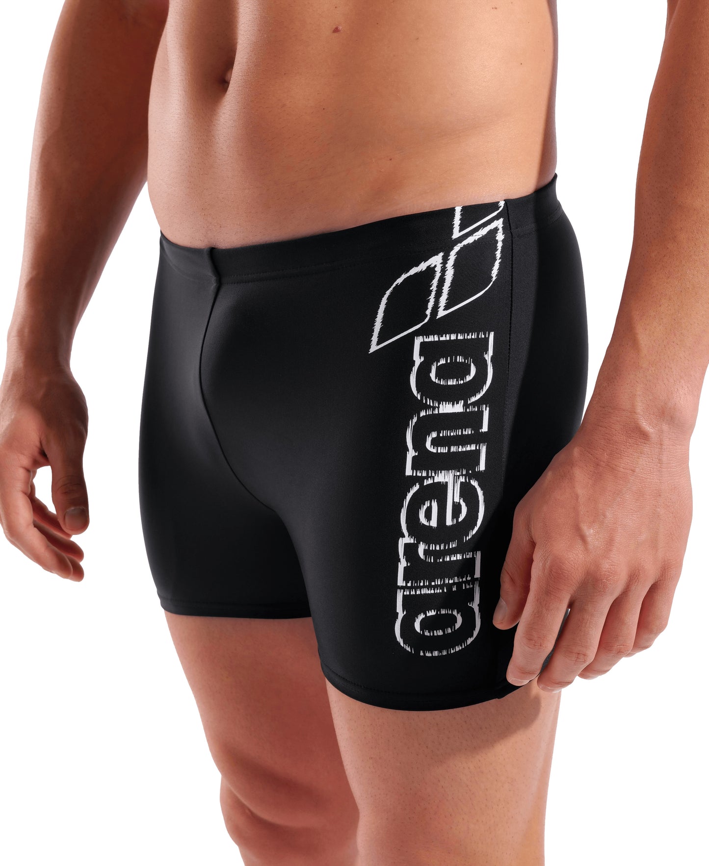 MEN'S ARENA SCRATCHY SWIM SHORT BLACK