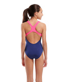 Arena Logo Badedragt Pige – Navy/Pink