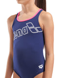 Arena Logo Badedragt Pige – Navy/Pink