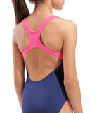 Arena Logo Badedragt Pige – Navy/Pink