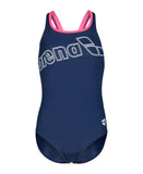 Arena Logo Badedragt Pige – Navy/Pink