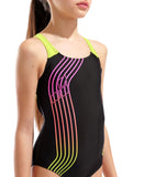 GIRL'S ARENA SOUND TRACK SWIMSUIT PRO BACK