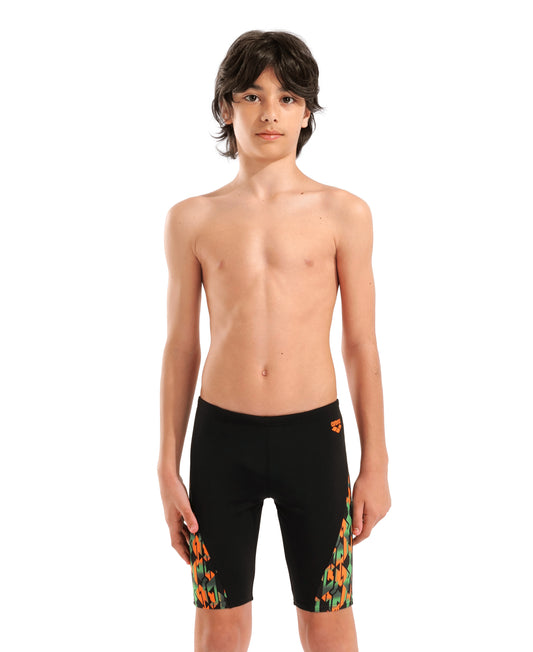 Arena Geometric Jammer Dreng – Sort/Multi