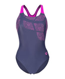 Arena Kikko Badedragt Damer - Navy/Violet