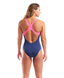 Arena Graphic Badedragt Damer – Navy/Pink