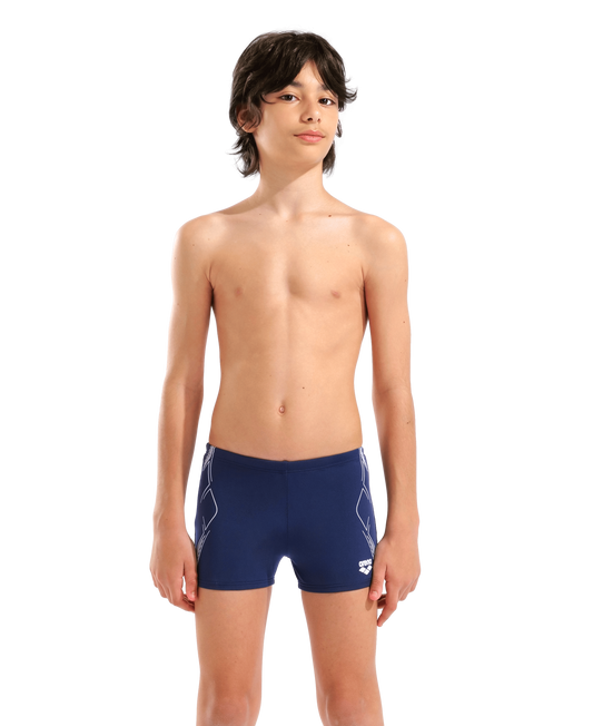 Arena Graphic Swim Short Drenge - Mørkeblå/hvid