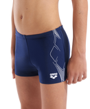 Arena Graphic Swim Short Drenge - Mørkeblå/hvid