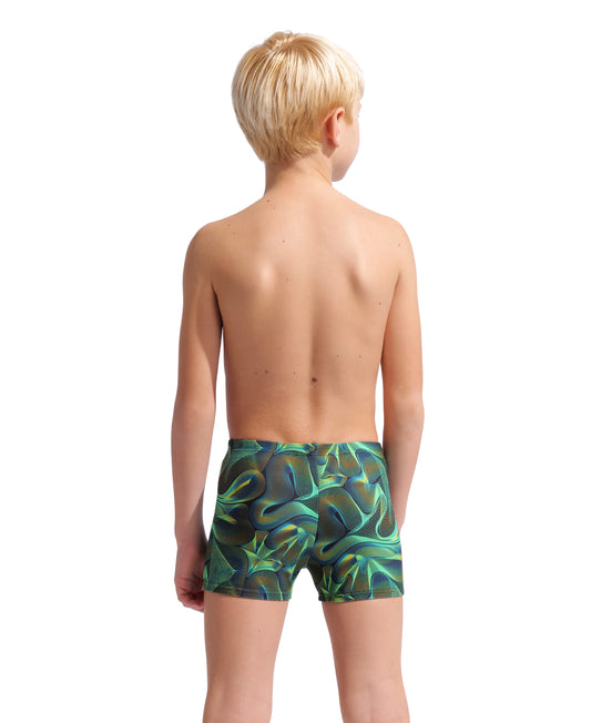 Arena Boys Connection Swim Short – Green Multi
