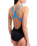 Women's Graphic badedragt - Sort/Blå