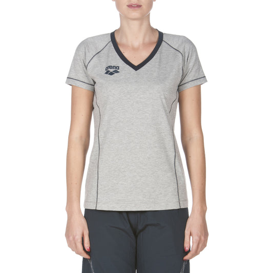 Teamline V-neck grå