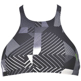 Arena Crop Think bikini top - Sort multi/Grøn