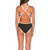 Arena Team Stripe badedragt Junior - Sort/hvid