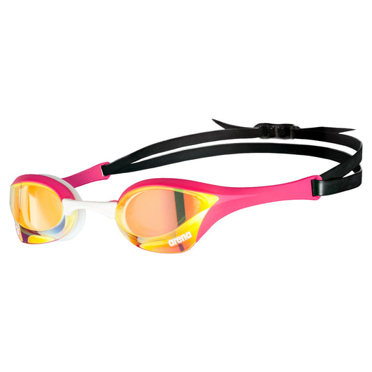 Arena Cobra Ultra Swipe svømmebrille MR - Gul kobber/Pink