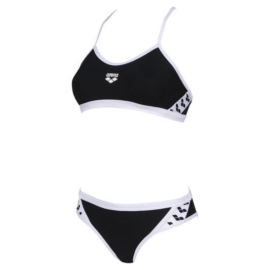 Arena Team Stripe bikini - Sort/hvid