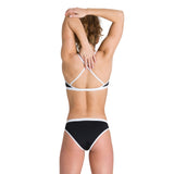 Arena Team Stripe bikini - Sort/hvid