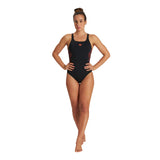 W STREAK SWIM PRO BACK ONE PIECE BLACK-FLOREALE