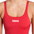 WOMEN'S TEAM SWIMSUIT SWIM PRO SOLID RED-WHITE
