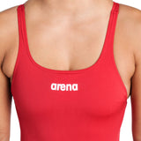WOMEN'S TEAM SWIMSUIT SWIM PRO SOLID RED-WHITE