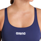 WOMEN'S TEAM SWIMSUIT SWIM PRO SOLID NAVY-WHITE