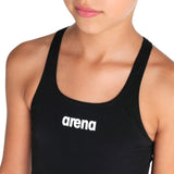 GIRL'S TEAM SWIMSUIT SWIM PRO SOLID BLACK-WHITE