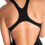 GIRL'S TEAM SWIMSUIT SWIM PRO SOLID BLACK-WHITE