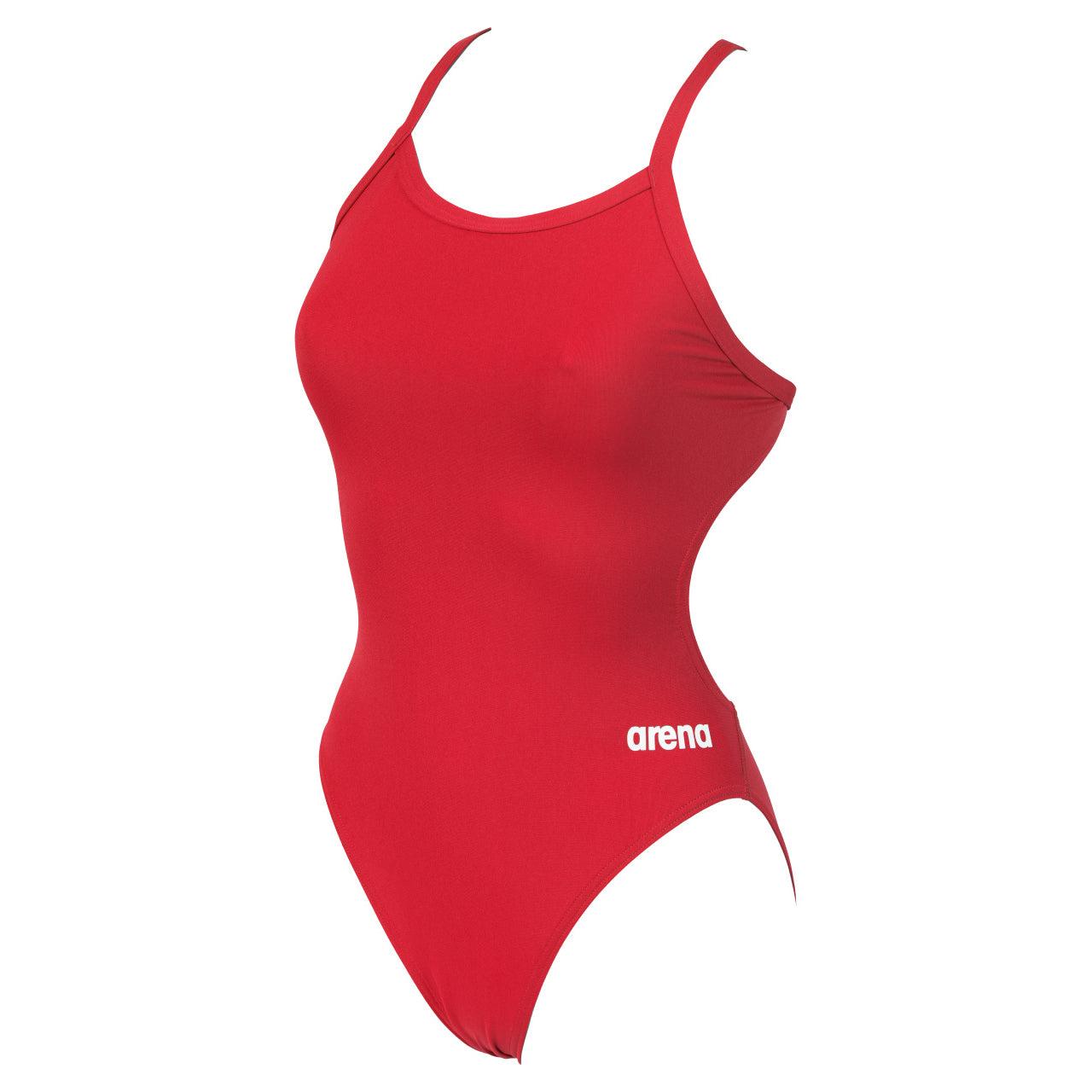 WOMEN'S TEAM SWIMSUIT CHALLENGE SOLID RED-WHITE