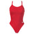 WOMEN'S TEAM SWIMSUIT CHALLENGE SOLID RED-WHITE