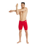 MEN'S TEAM SWIM JAMMER SOLID RED-WHITE