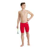 BOY'S TEAM SWIM JAMMER SOLID RED-WHITE