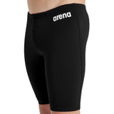 BOY'S TEAM SWIM JAMMER SOLID BLACK-WHITE