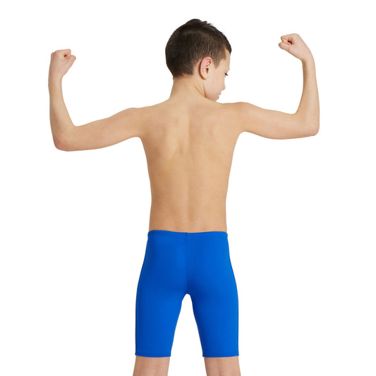 BOY'S TEAM SWIM JAMMER SOLID ROYAL-WHITE