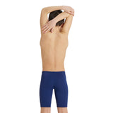 BOY'S TEAM SWIM JAMMER SOLID NAVY-WHITE