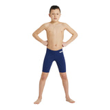 BOY'S TEAM SWIM JAMMER SOLID NAVY-WHITE