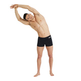 MEN'S TEAM SWIM SHORT SOLID BLACK-WHITE