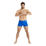 MEN'S TEAM SWIM SHORT SOLID ROYAL-WHITE