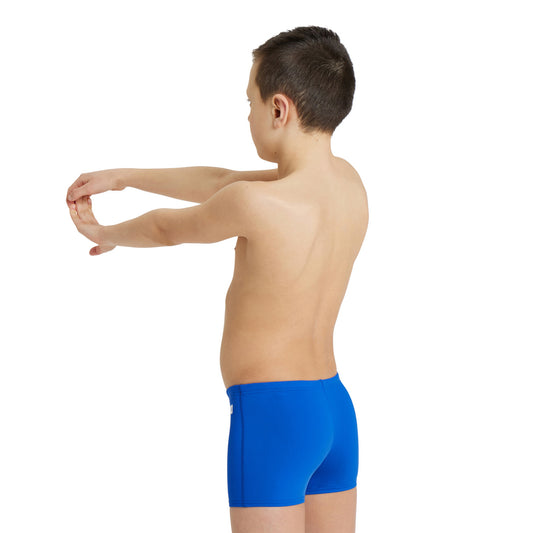 BOY'S TEAM SWIM SHORT SOLID ROYAL-WHITE
