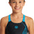 Arena Sound Waves Junior Badedragt V-ryg - Sort/Tyrkis