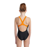 GIRL'S SWIMSUIT V BACK PLACEMENT BLACK-MANGO