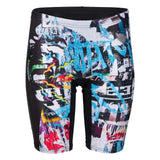 BOY'S SWIM JAMMER PLACEMENT BLACK-MULTI