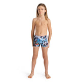 BOY'S SWIM SHORT PLACEMENT BLACK-MULTI